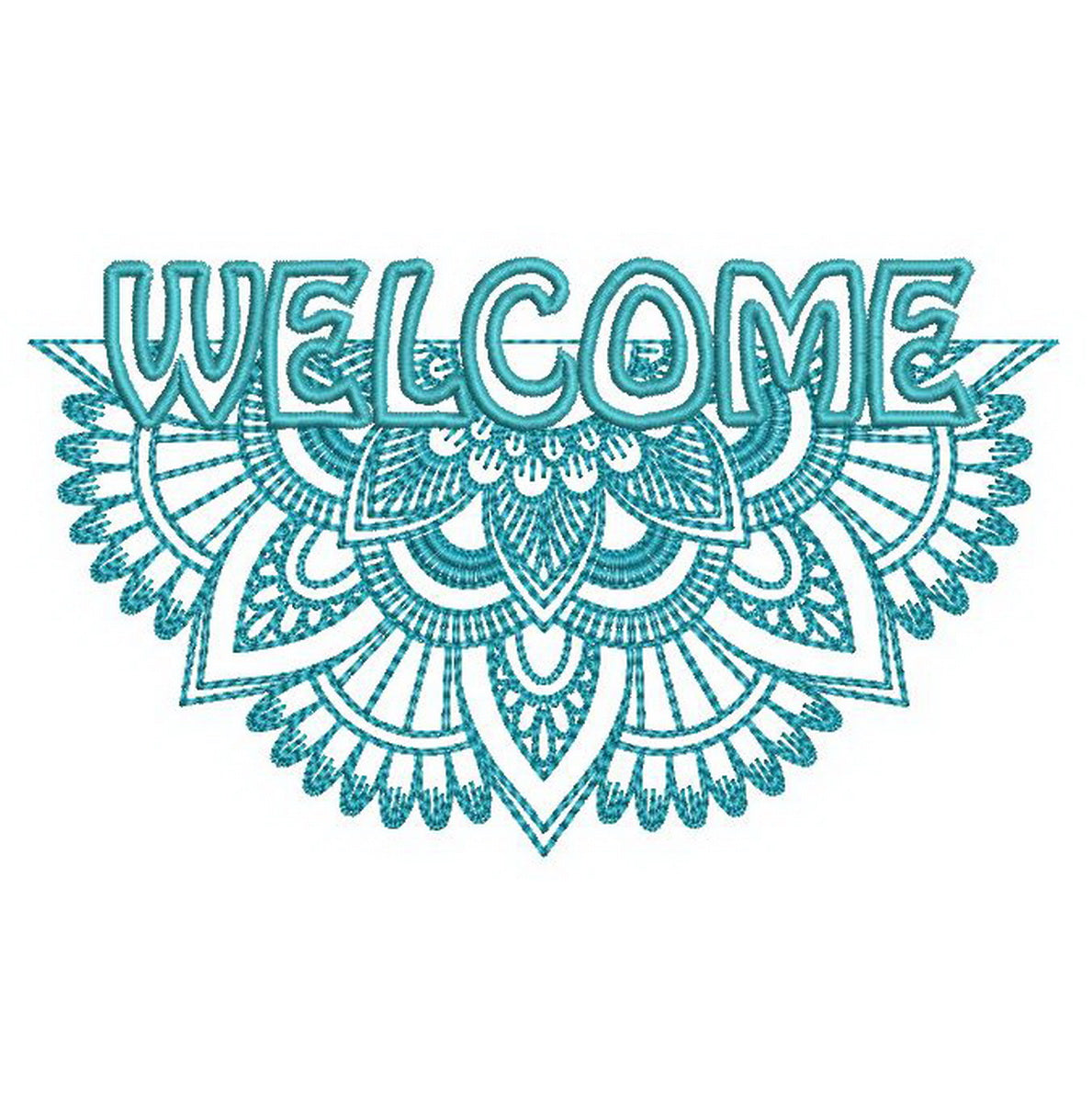 Welcome Mandala Combo - aStitch aHalf