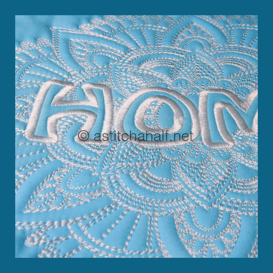 Home Mandala Combo - aStitch aHalf