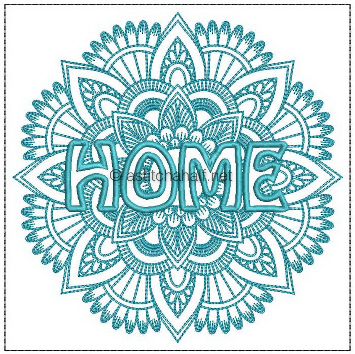 Home Mandala Combo - aStitch aHalf