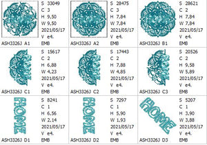 Home Mandala Combo - aStitch aHalf