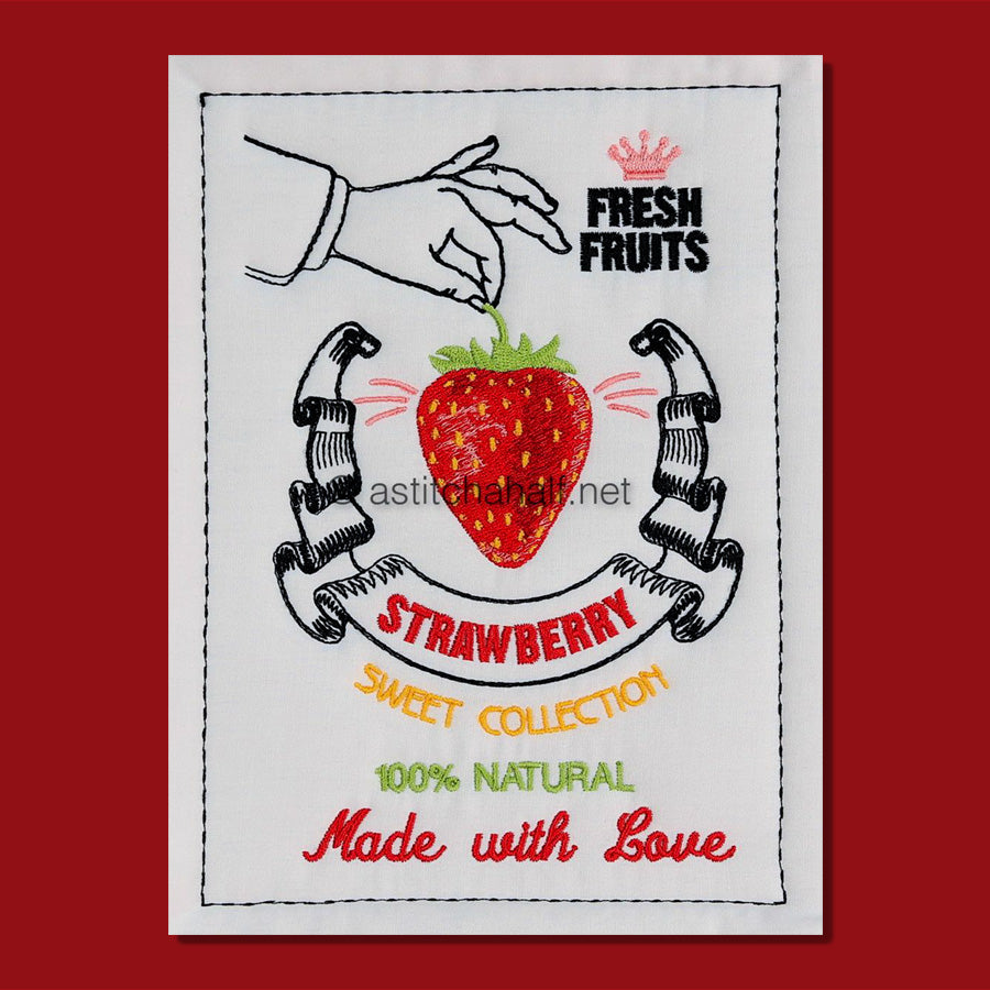 Sweet Collection Strawberry - aStitch aHalf