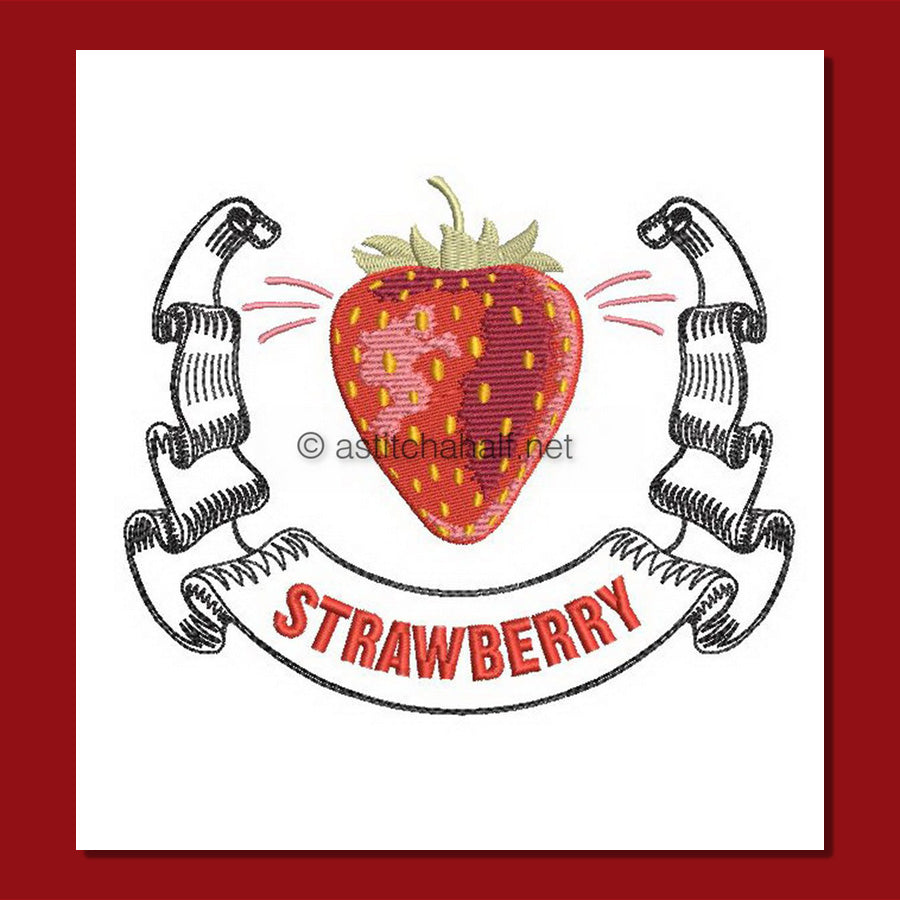 Sweet Collection Strawberry - aStitch aHalf