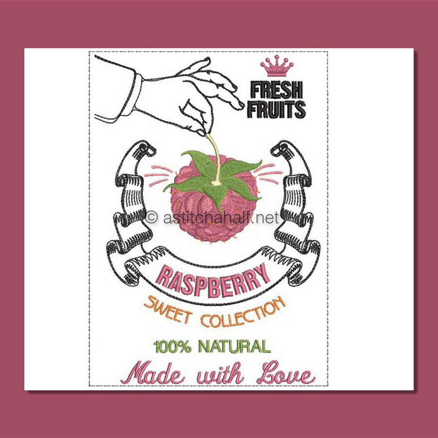 Sweet Collection Raspberry - aStitch aHalf