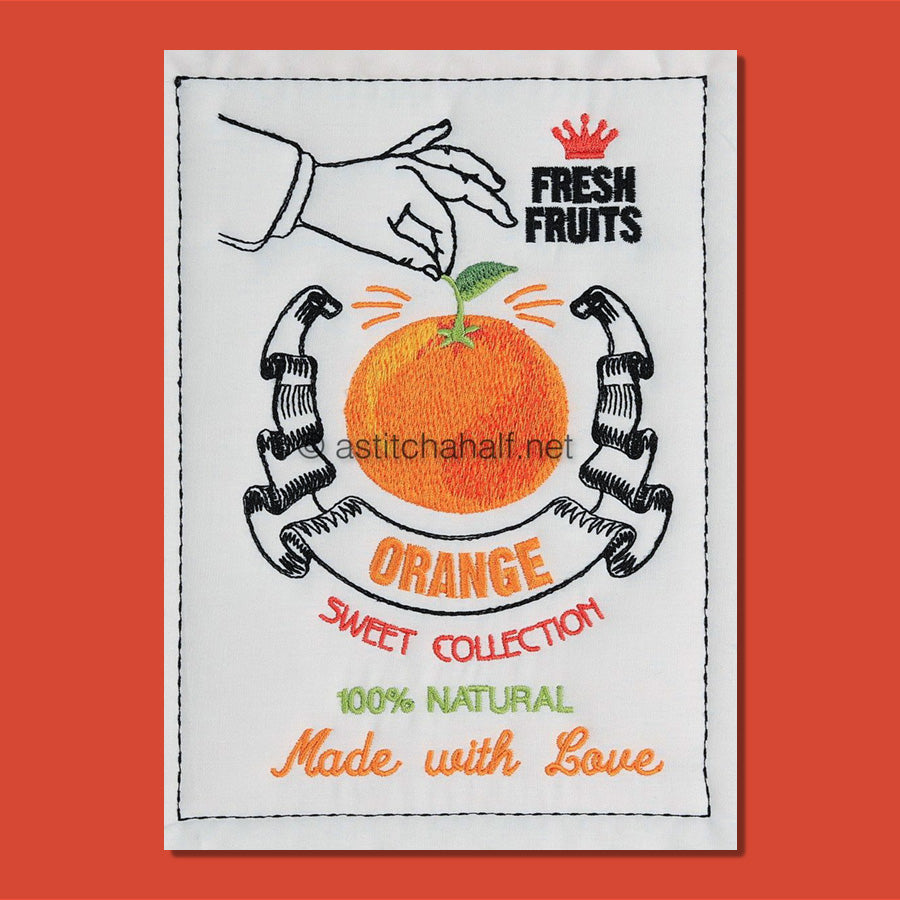 Sweet Collection Orange - aStitch aHalf