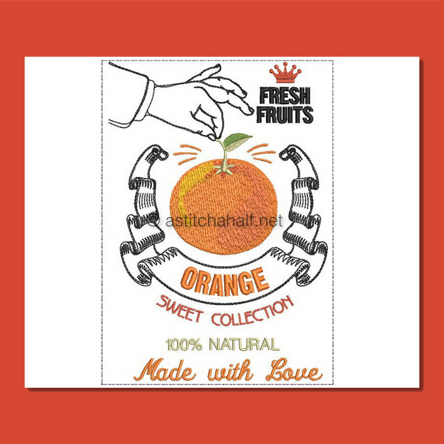 Sweet Collection Orange - aStitch aHalf
