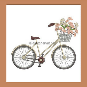 Bicycle Fun Happy Day - aStitch aHalf