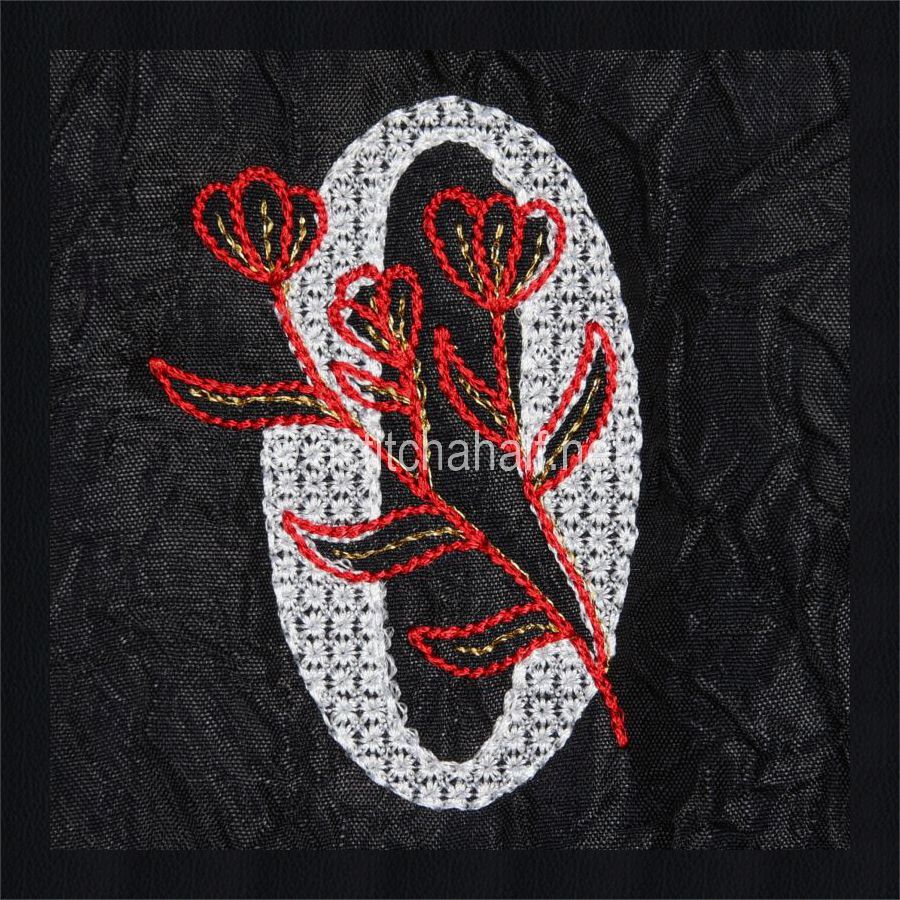 Leaf in Luxury Monogram Number 0