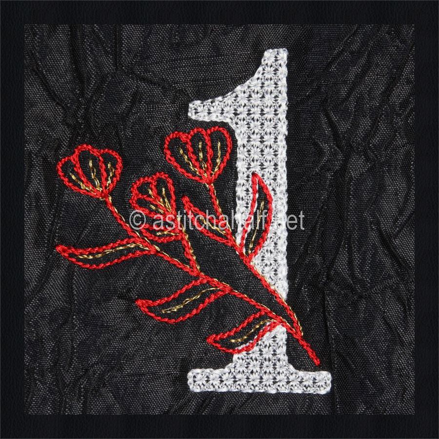 Leaf in Luxury Monogram Number 1