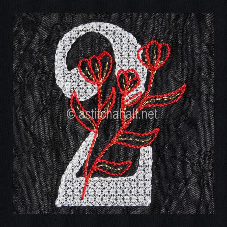 Leaf in Luxury Monogram Number 2