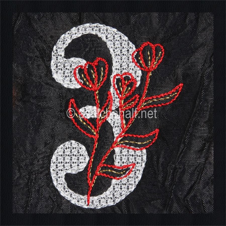 Leaf in Luxury Monogram Number 3