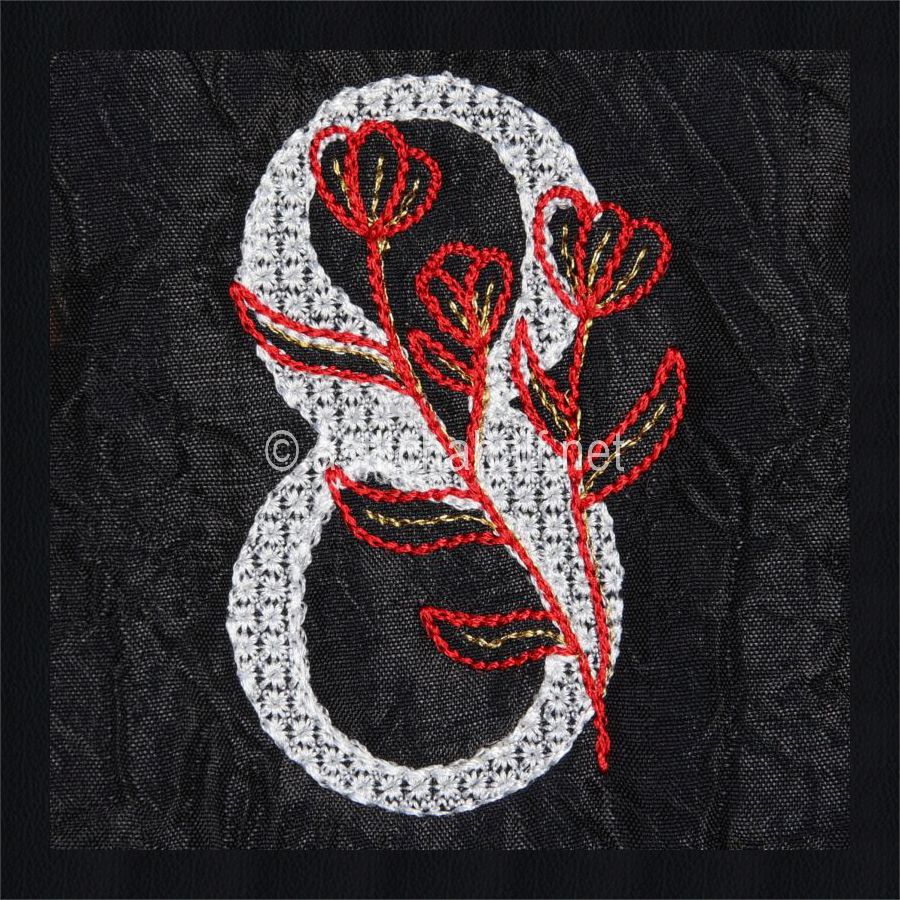 Leaf in Luxury Monogram Number 8