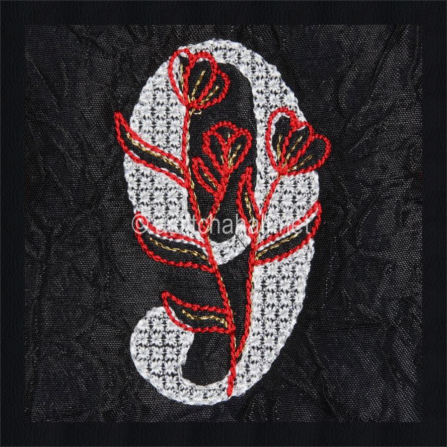 Leaf in Luxury Monogram Number 9