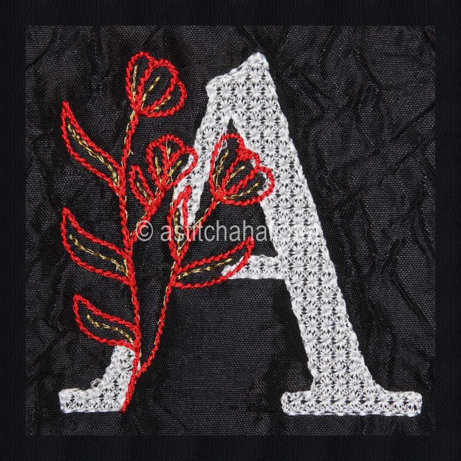 Leaf in Luxury Monogram Letter A
