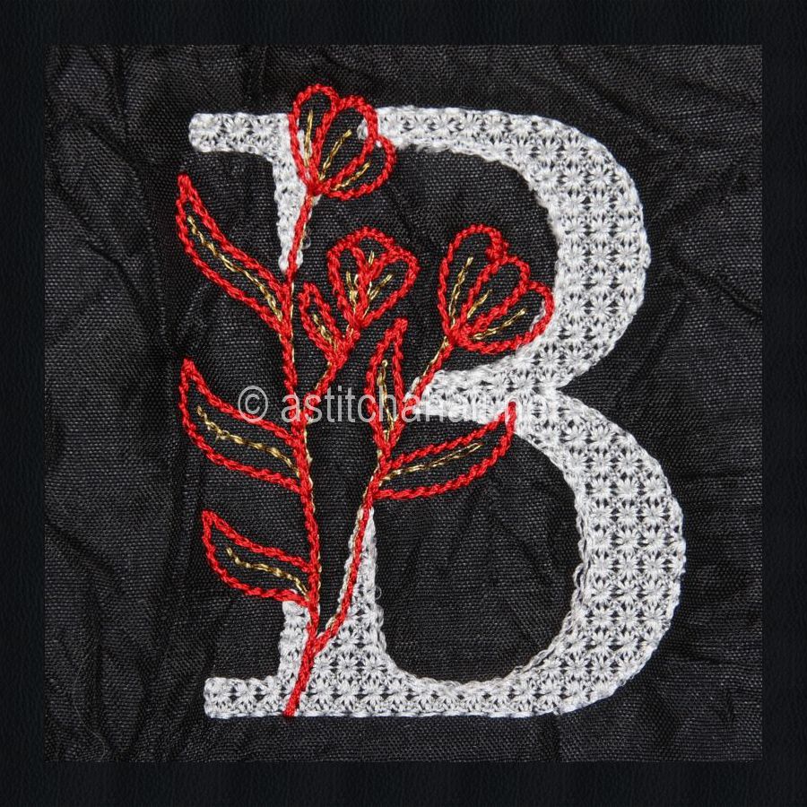 Leaf in Luxury Monogram Letter B