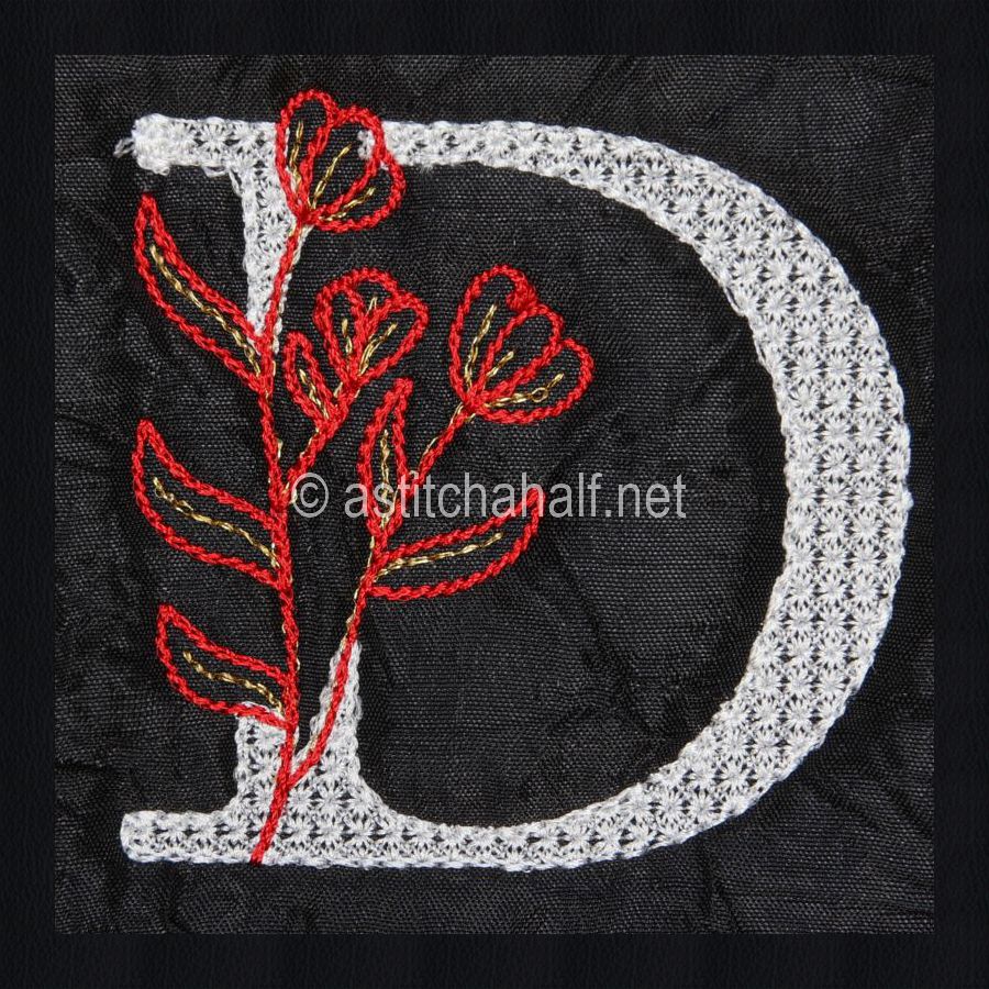 Leaf in Luxury Monogram Letter D