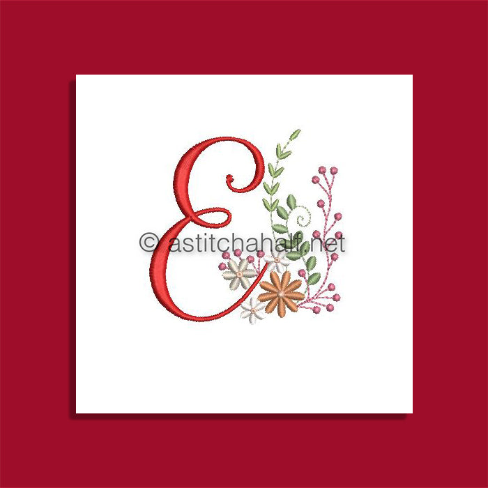 Ameri Prairie Monogram Letter E