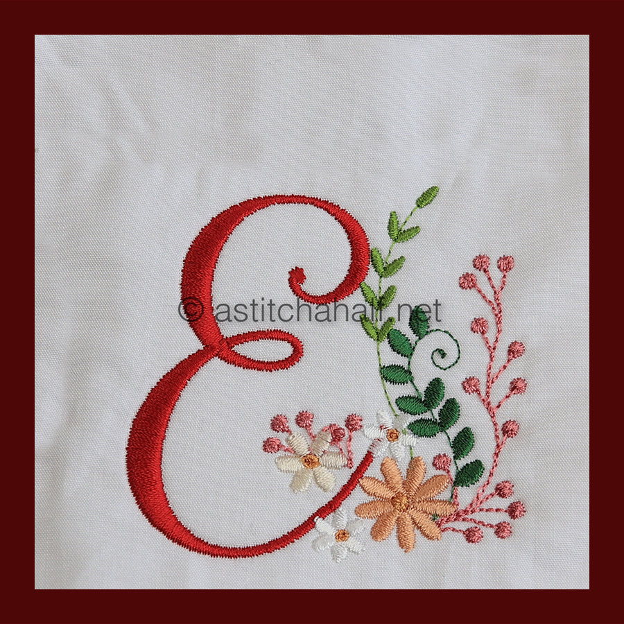 Ameri Prairie Monogram Letter E