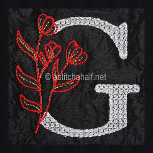 Leaf in Luxury Monogram Letter G