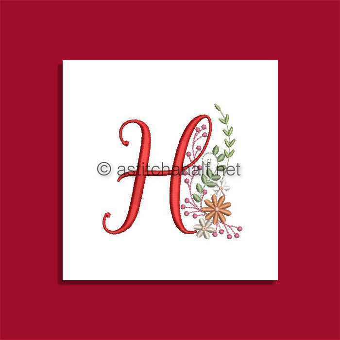 Ameri Prairie Monogram Letter H