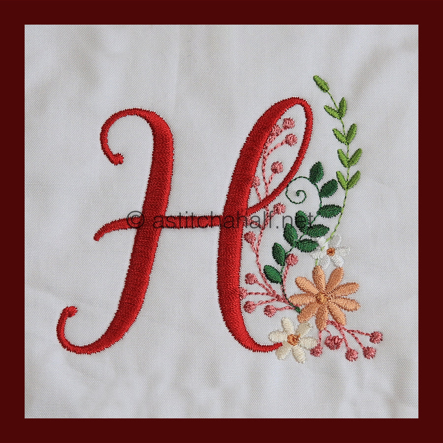 Ameri Prairie Monogram Letter H