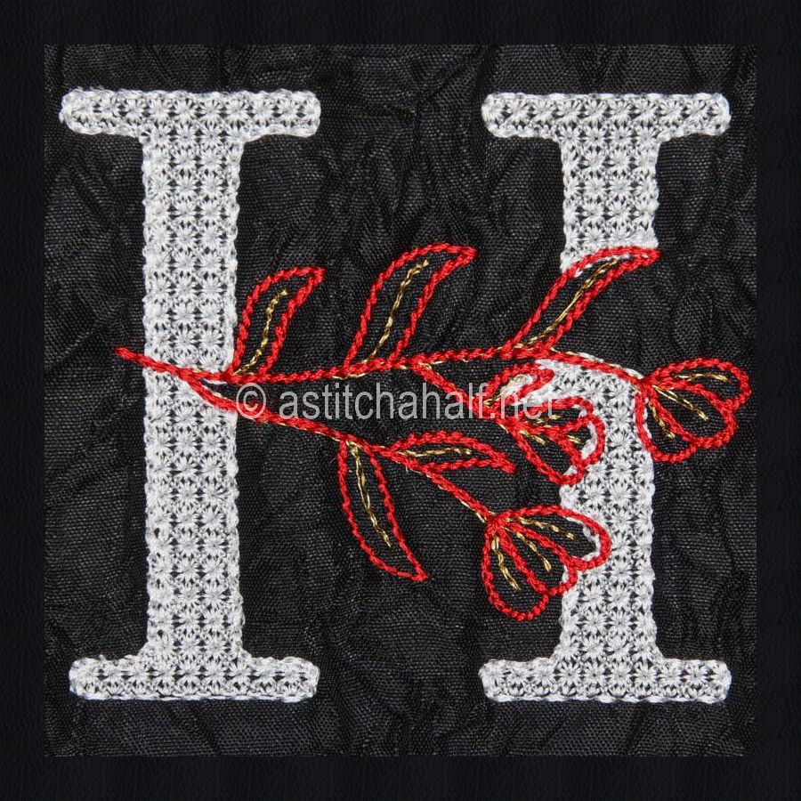 Leaf in Luxury Monogram Letter H