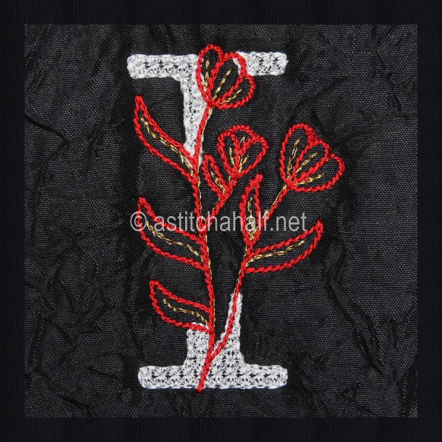 Leaf in Luxury Monogram Letter I