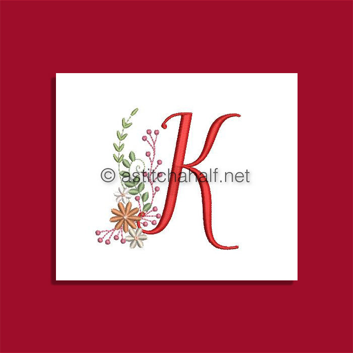 Ameri Prairie Monogram Letter K