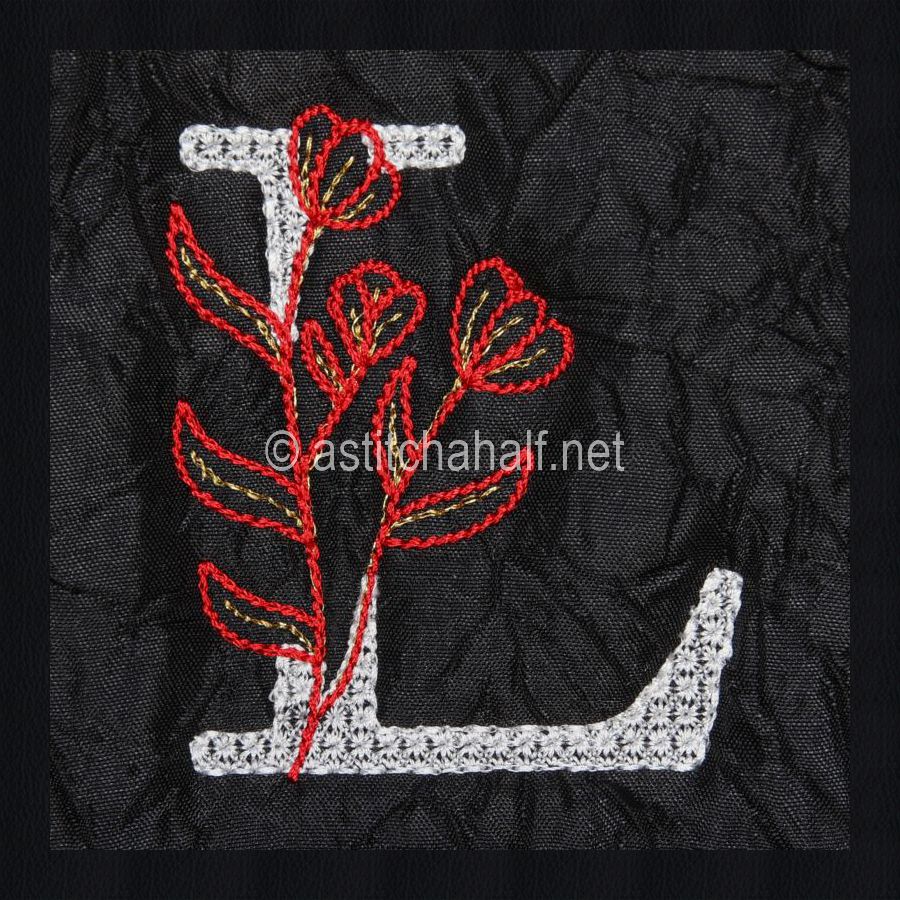 Leaf in Luxury Monogram Letter L