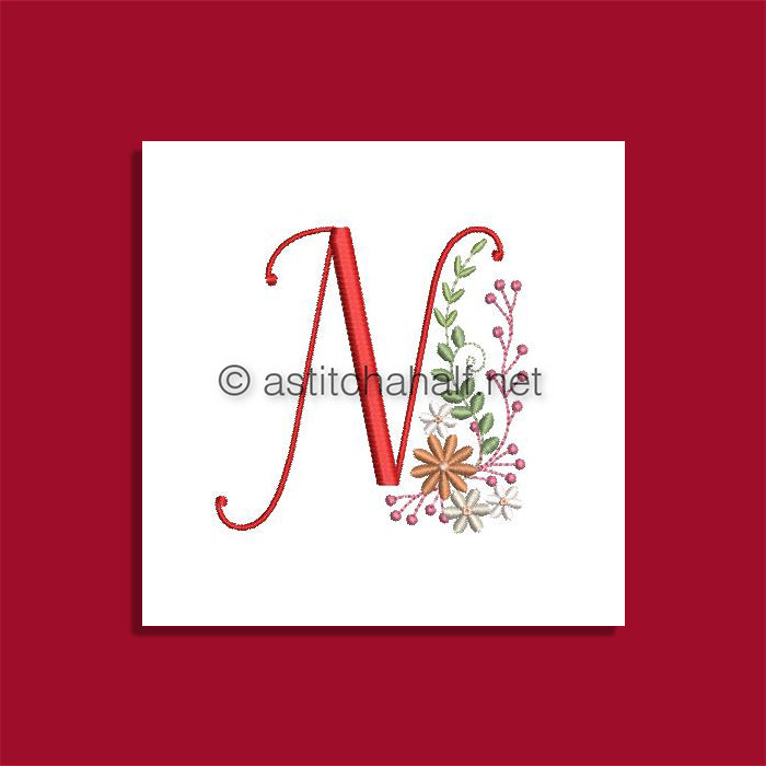 Ameri Prairie Monogram Letter N
