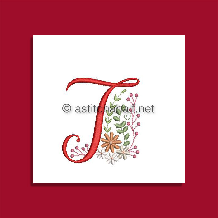 Ameri Prairie Monogram Letter T