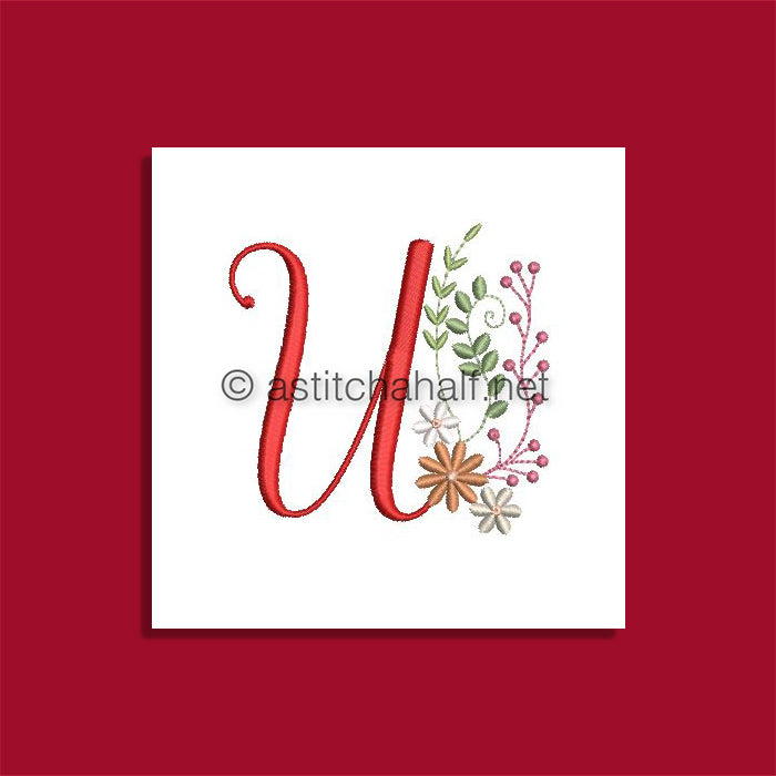 Ameri Prairie Monogram Letter U