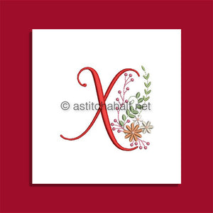 Ameri Prairie Monogram Letter X