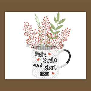 Breathe and Smile Coffee Mug Combo