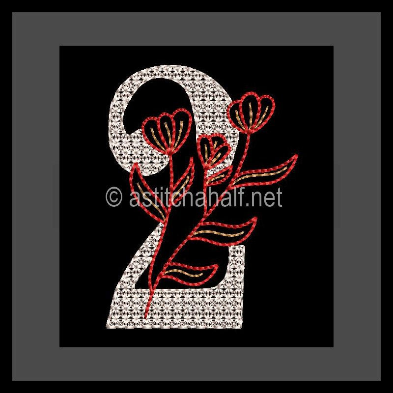 Leaf in Luxury Monogram Number 2
