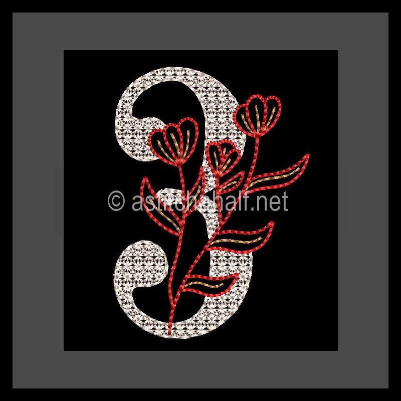 Leaf in Luxury Monogram Number 3