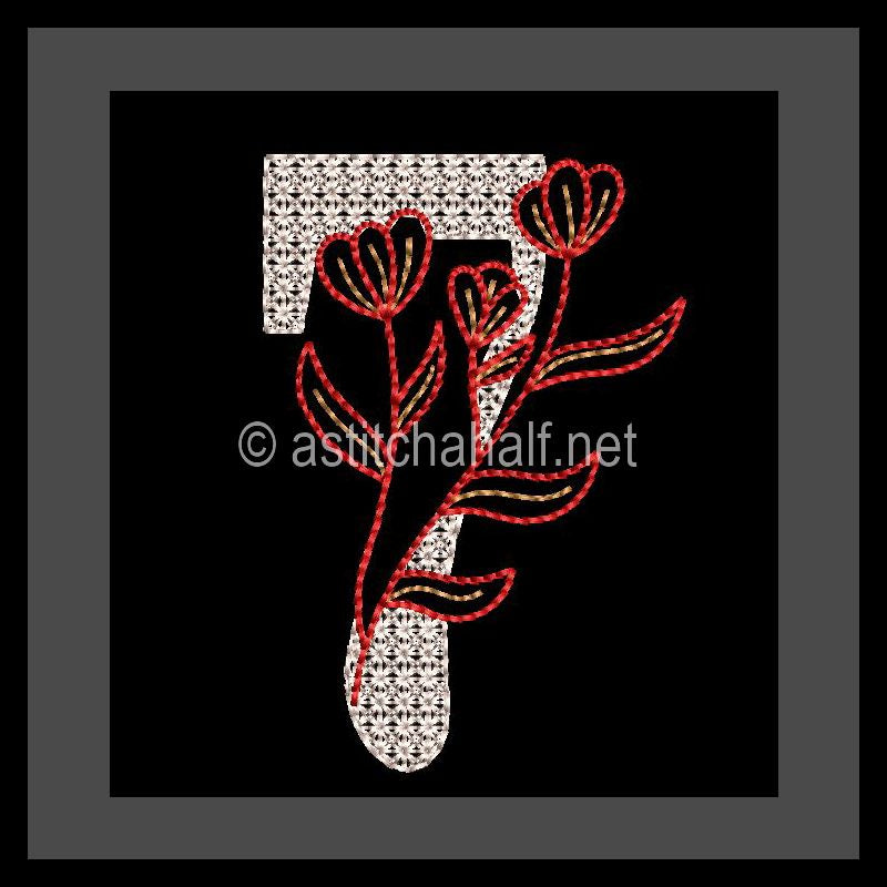 Leaf in Luxury Monogram Number 7