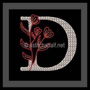 Leaf in Luxury Monogram Letter D