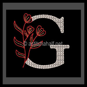 Leaf in Luxury Monogram Letter G