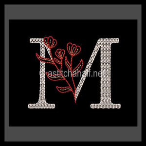 Leaf in Luxury Monogram Letter M
