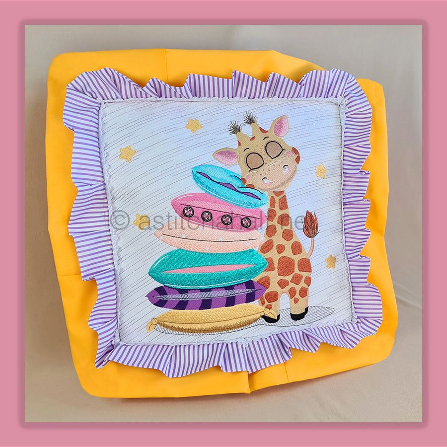 Sleepy Head Baby Giraffe Pillow Quilt Combo