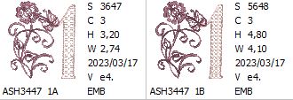 Multiflora Monogram Number 1