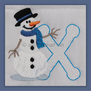 Snowflakes and Snowmen Monogram Combo