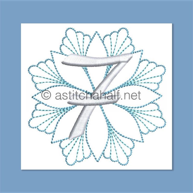 Frost and Frozen Monogram Number 7