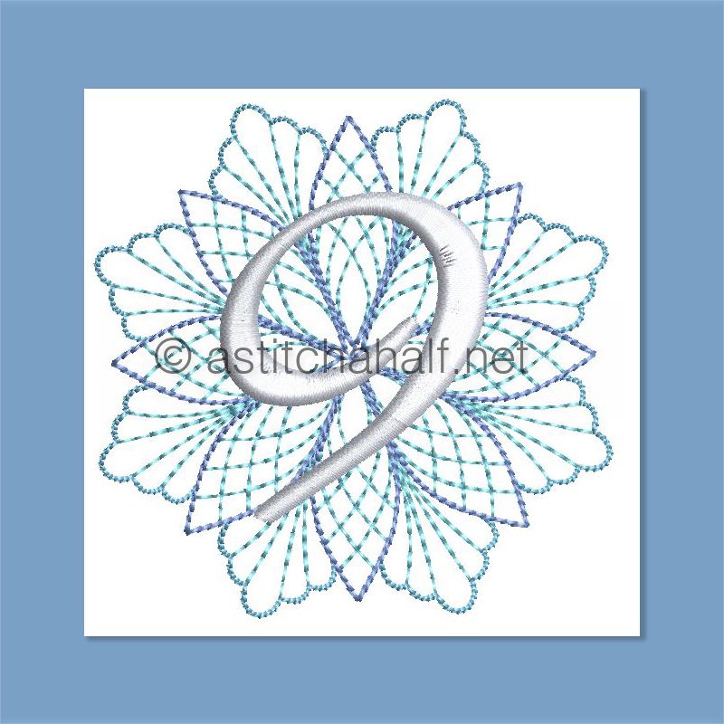 Frost and Frozen Monogram Number 9