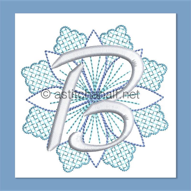 Frost and Frozen Monogram Letter B