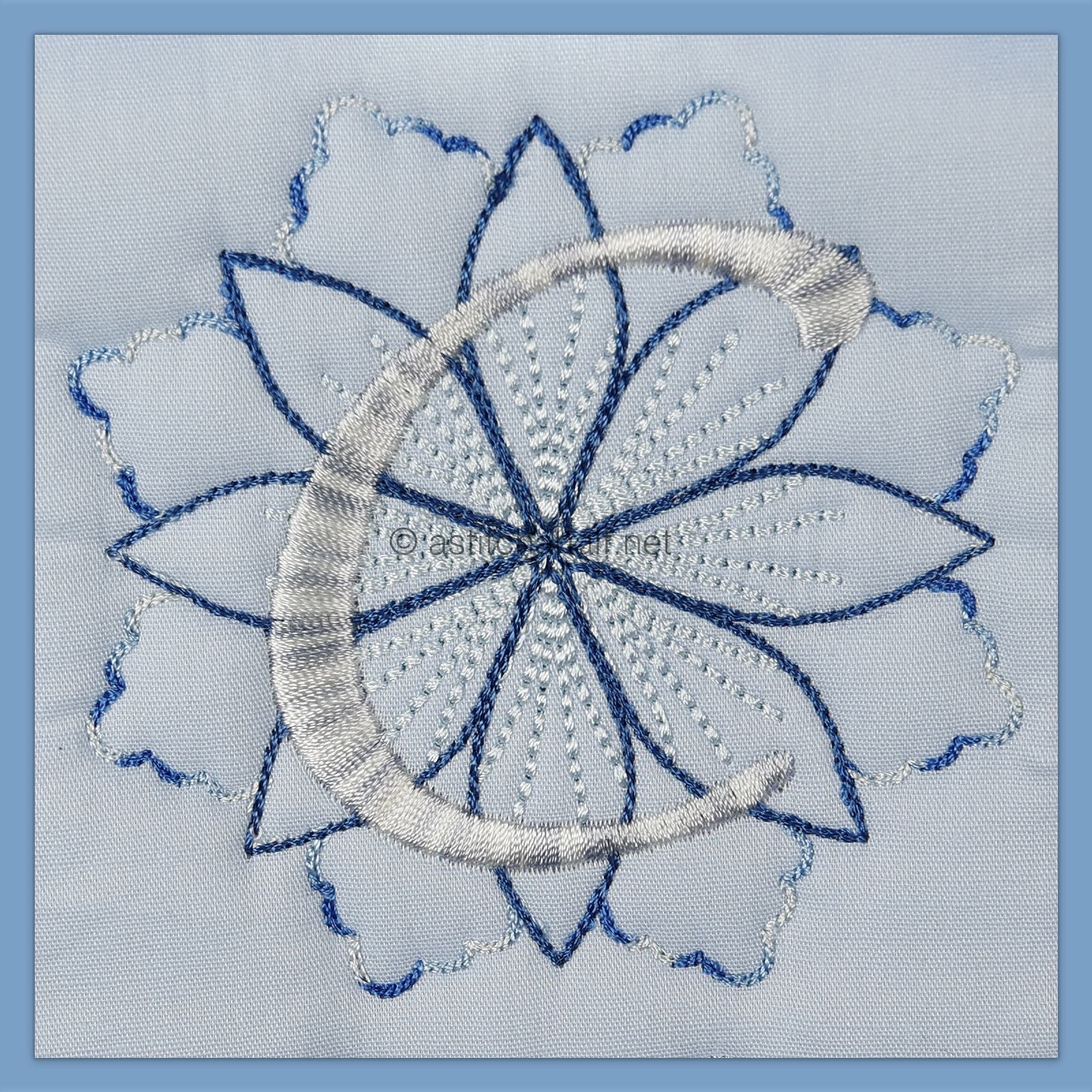 Frost and Frozen Monogram Letter C