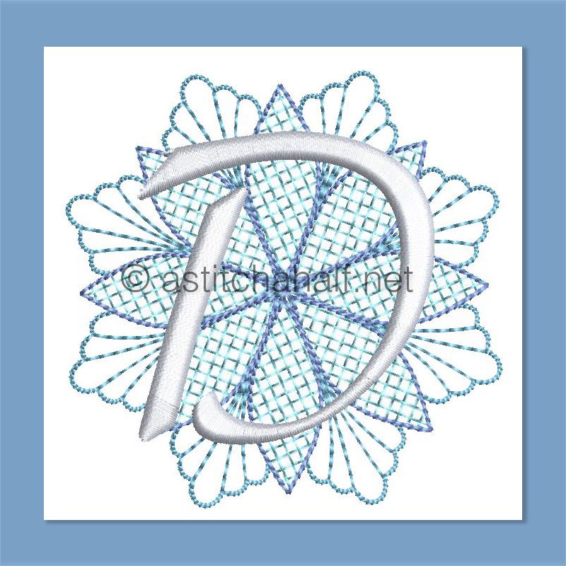 Frost and Frozen Monogram Letter D