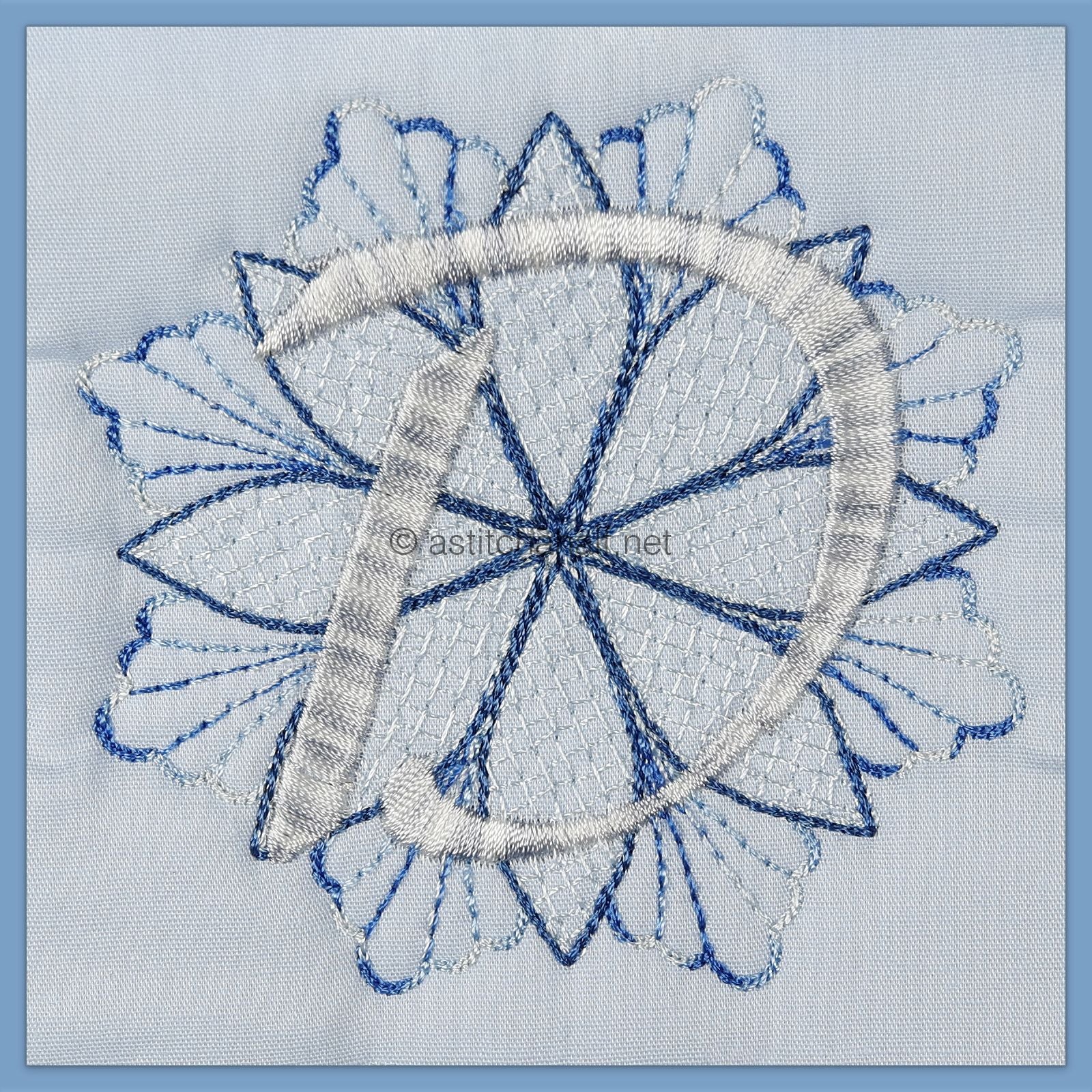 Frost and Frozen Monogram Letter D