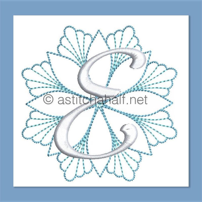 Frost and Frozen Monogram Letter E