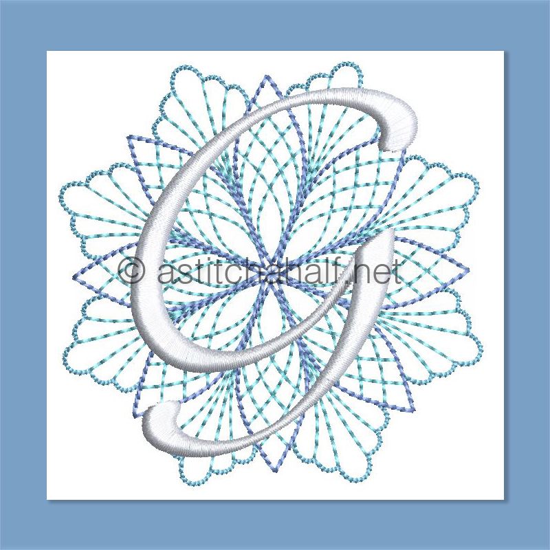 Frost and Frozen Monogram Letter G